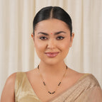Gold plated ball mangalsutra