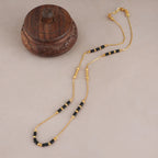 Gold plated ball mangalsutra
