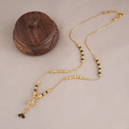 Elegant ball drop gold plated mangalsutra