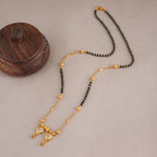 Gold plated diamond mangalsutra