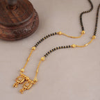 Elegant diamond gold plated mangalsutra