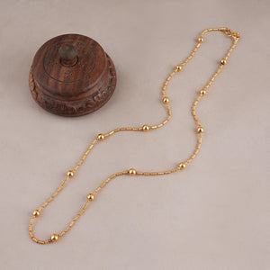 Ball gold plated chain