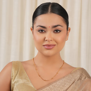 Ball gold plated chain