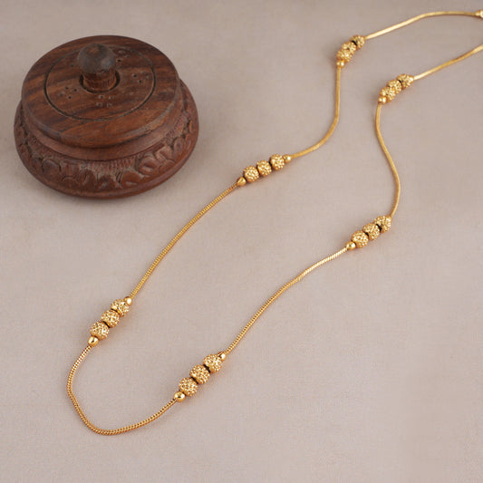 Beautiful three layer gold plated chain