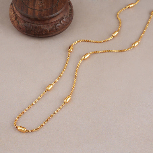 Solid gold plated chain