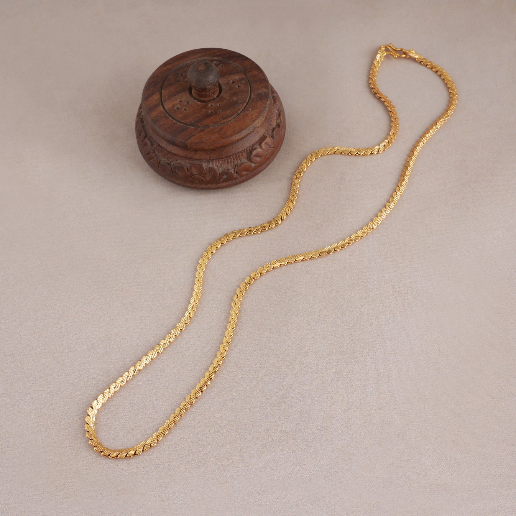 Snake layered gold plated chain