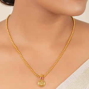 Cute maa lakshmi pendant set I Temple Jewellery