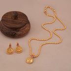 Cute maa lakshmi pendant set I Temple Jewellery