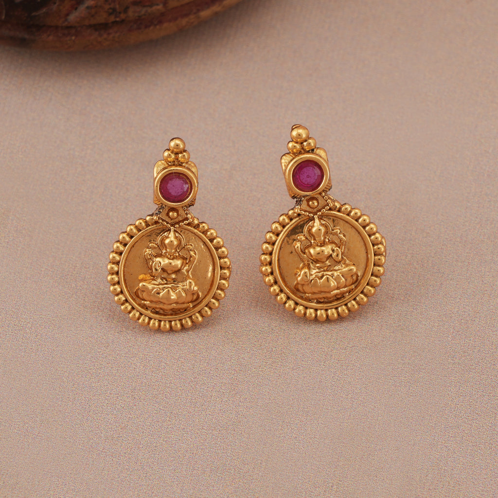 Cute maa lakshmi pendant set I Temple Jewellery