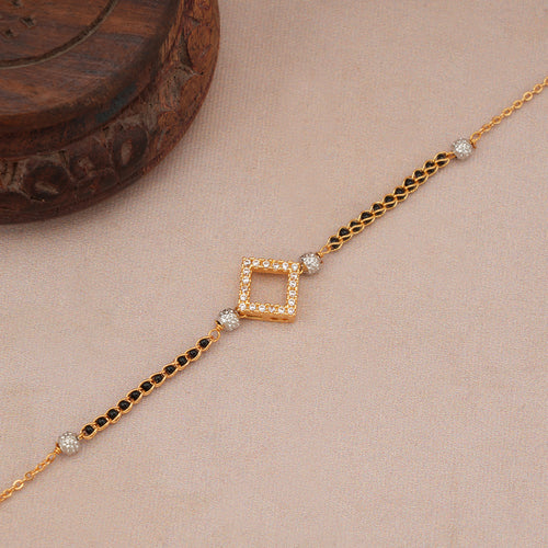 Antique Gold Diamond Mangalsutra Bracelet