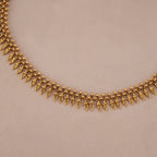 Plain antique  intricate gold  necklace set