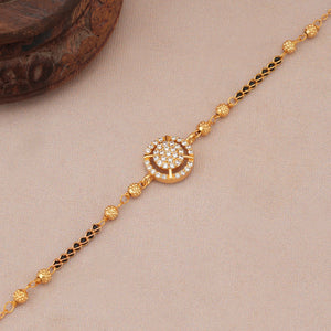 Cute elegant diamond mangalstura bracelet