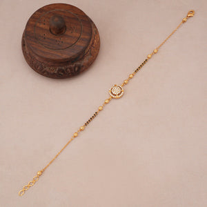 Cute elegant diamond mangalstura bracelet