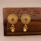 Stunning antique gold filigree stone mangalsutra set