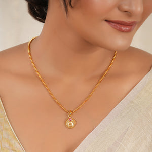 Cute elegant maa lakshmi pendant set I Temple Jewellery