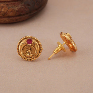Cute elegant maa lakshmi pendant set I Temple Jewellery