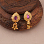 Stunning kundan antique gold mangalstura set