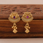 Stunning ball drop antique gold mangalsutra set