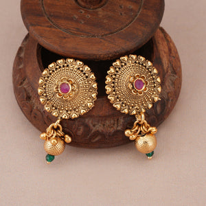 Beautiful antique gold stone choker set