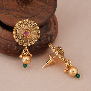 Beautiful antique gold stone choker set