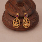 Elegant maa lakshmi multicolor stone neckalce set I Temple Jewellery