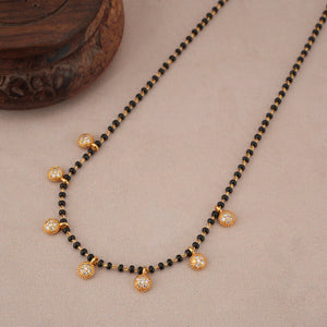 Elegant diamond ball gold plated mangalstura