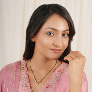 Elegant diamond ball gold plated mangalstura