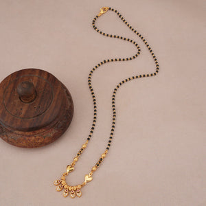 Sleek beautiful gold plated diamond mangalsutra