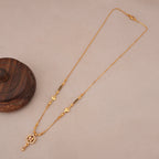 Beautiful gold plated heart mangalstura