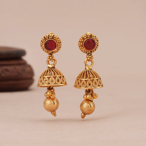 Stunning antique gold ball necklace set