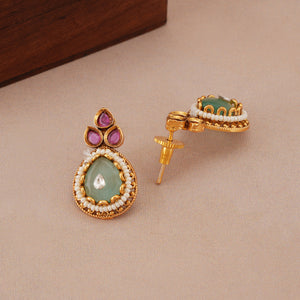 Lakshmi coin grace gold necklace set