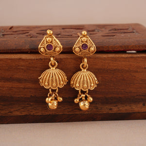 Suhana antique gold charm necklace set