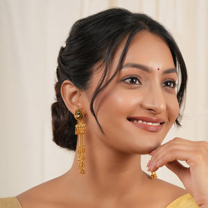 Antique gold sunehri jhalar danglers