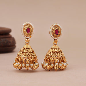 Stunning antique gold zaria tassel necklace set