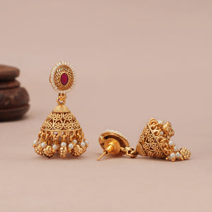 Stunning antique gold zaria tassel necklace set