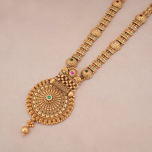 Beautiful antique gold heritage necklace set