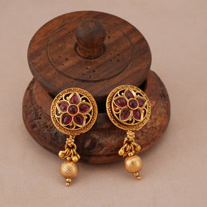 Stunning antique gold padmika raj hasli necklace set