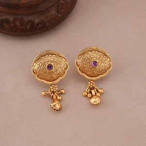 Beautiful antique gold royal bloom mangalsutra set
