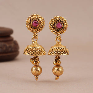 Stunning antique gold aarori necklace set