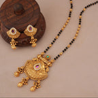 Beautiful antique gold royal chandrika mangalsutra set
