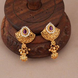 Beautiful antique gold royal chandrika mangalsutra set