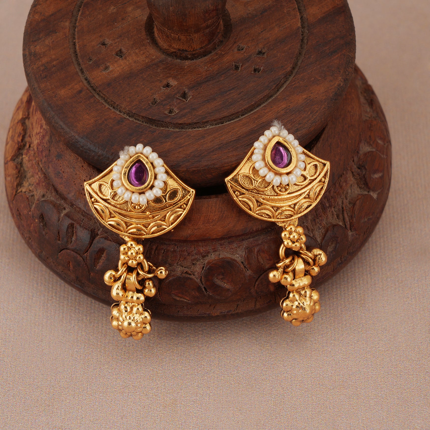 Beautiful antique gold royal chandrika mangalsutra set