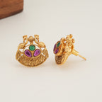 Stunning muticolor gold pendant set