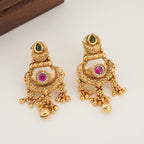 Beautiful antique gold stone pendant set