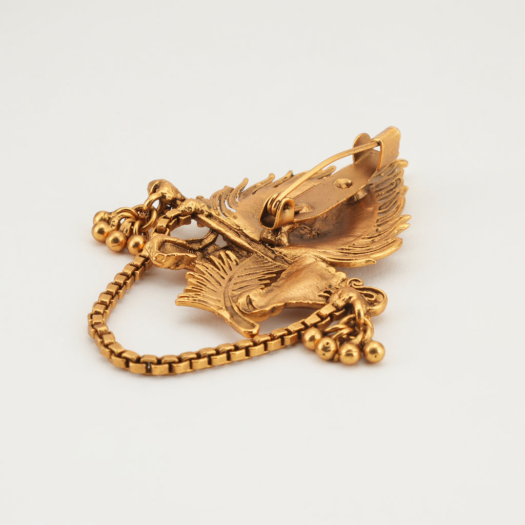 Stunning Krishna gold Brooch