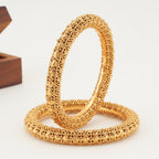 Stunning gold plated bangle set