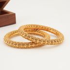 Stunning gold plated bangle set