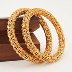 Stunning gold plated bangle set