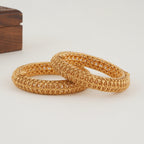 Beautiful plain high gold bangle set
