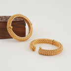 Beautiful plain high gold bangle set